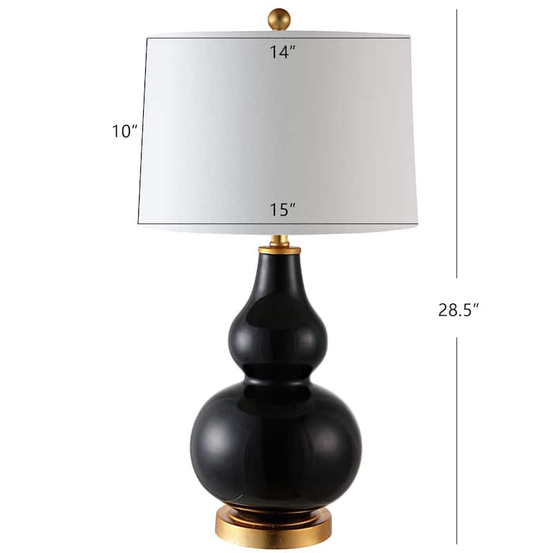 SAFAVIEH Lighting Karlen Gourd Table Lamp (Set of 2) - 15x15x28.5