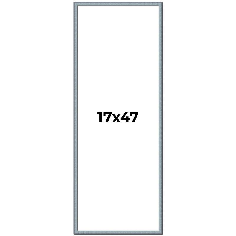 17x47 Frame Rustic Sky Blue Solid Wood Picture Frame | 0.75 Inch