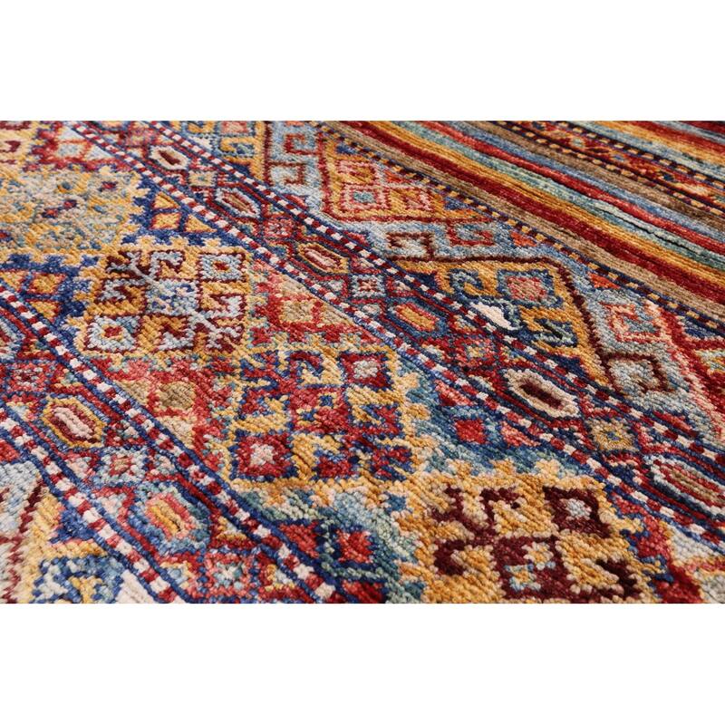 Golden Nile Khorjin Persian Gabbeh Handmade Wool Rug - 3' 1" X 5' 0"