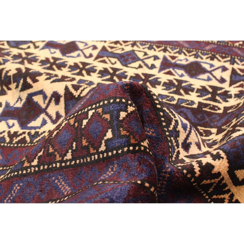 ECARPETGALLERY Hand-knotted Teimani Beige Wool Rug - 3'1 x 4'10