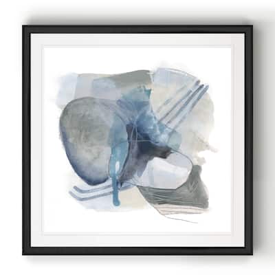 Stone Ellipses II -Black Framed Print