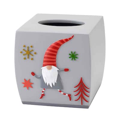 Avanti Linens Gnome Walk Tissue Cover - Gray - Tissue Cover