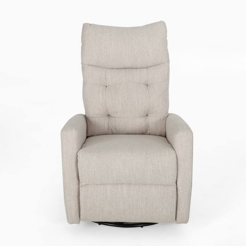 Contemporary Push‑Back Swivel Glider Recliner Chair