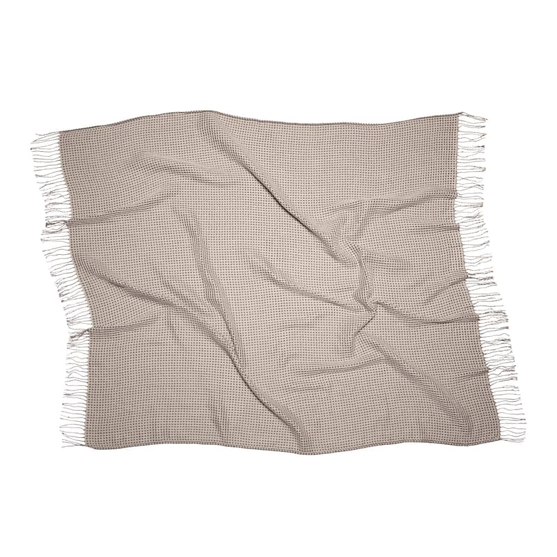 Classic Accessories Indoor Outdoor Reversible Throw Blanket 66 x 59 Inch
