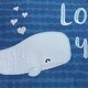 preview thumbnail 2 of 1, Lambs & Ivy Oceania Blue I Whale Always Love You Nautical Ocean Theme Decorative Nursery Throw Pillow