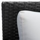 preview thumbnail 60 of 59, SAFAVIEH Outdoor Cadeo Wicker Daybed with Pillows and Cushions