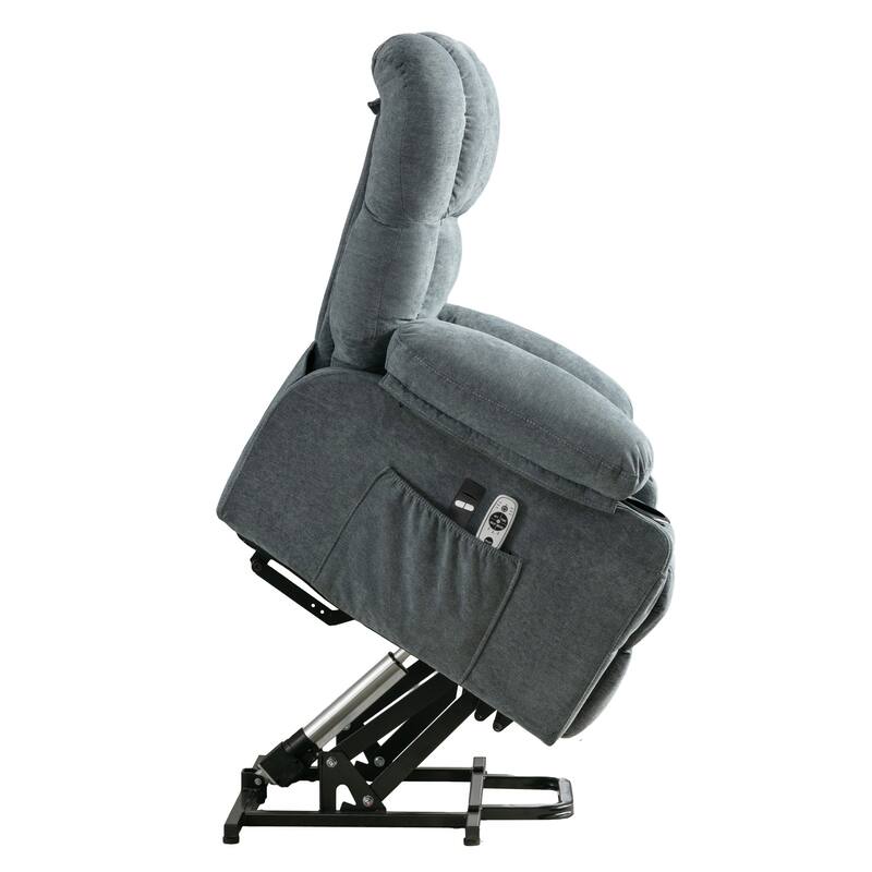Power Electric massage lift lounge chair, suitable for the elderly, with heating and vibration functions, with USB