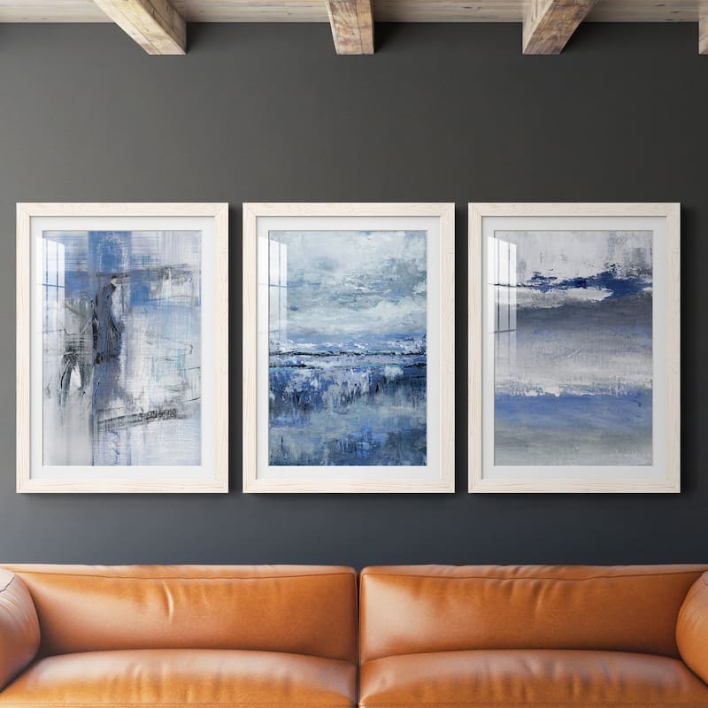 Soft Solace Indigo-Premium Framed Print - Ready to Hang