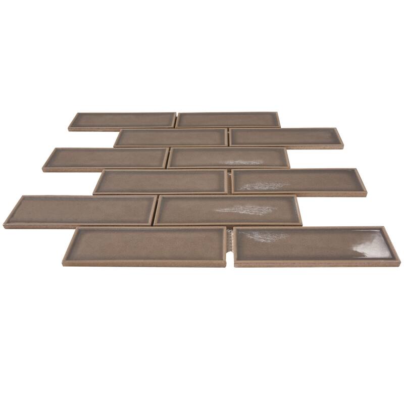 Century 2" x 6" Brick Porcelain Mosaic Tile
