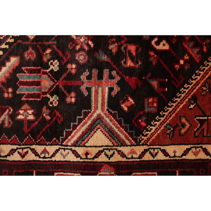 ECARPETGALLERY Hand-knotted Anadol Vintage Black Wool Rug - 4'11 x 8'10