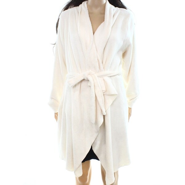 Shop Lord & Taylor NEW White Ivory Womens Size 2X Plus Wrap Knit Robes