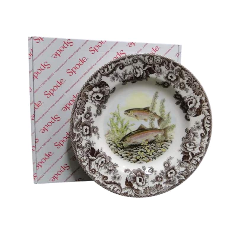 Spode Woodland Fish Motif 8 Plate