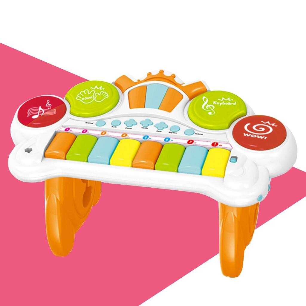 Children's Musical Instrument Toy Early Education Simulation Electronic Musical Piano Keyboard Instrument - Blue - Blue