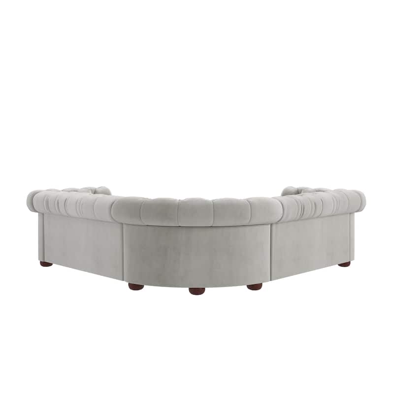Knightsbridge Scrolled Arm Chesterfield Sectional by iNSPIRE Q Artisan