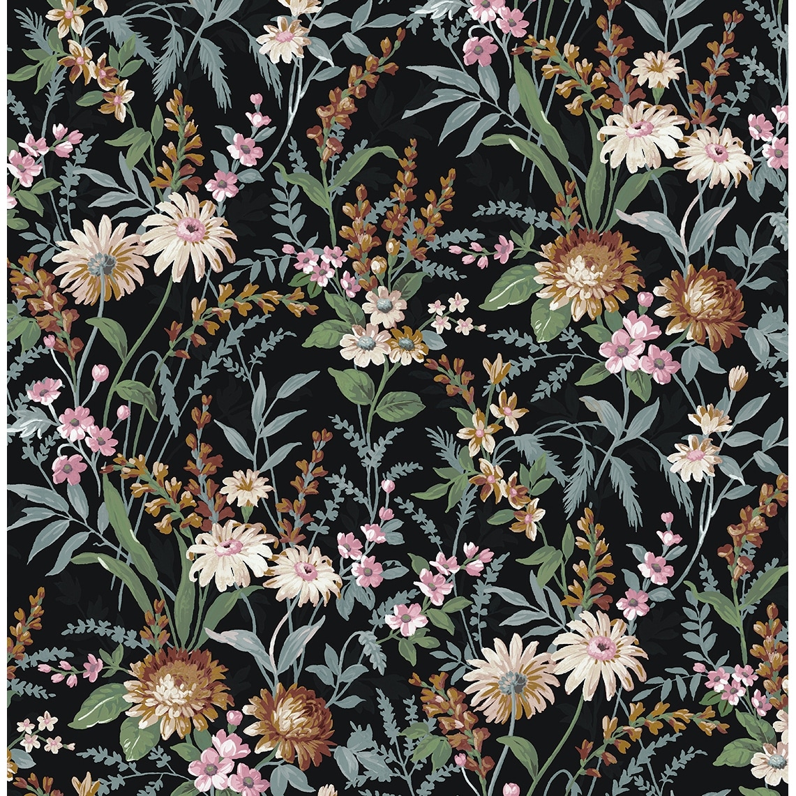 NextWall Vintage Floral Peel and Stick Wallpaper