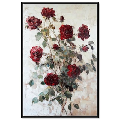 Velvet Vermilion I Canvas by Art Remedy