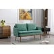 preview thumbnail 4 of 48, Polyester Upholstered Living Room loveseats sofa With Golden Legs