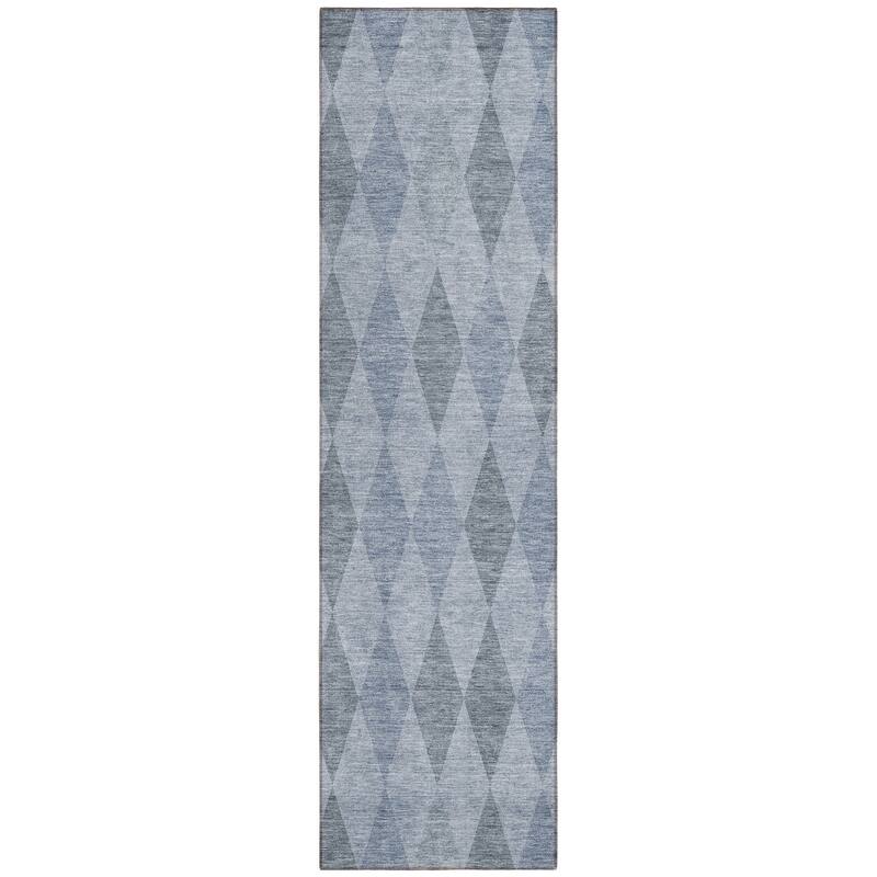 Altolo Modern Geometric Weather Resistant Blended Style Outdoor Rug