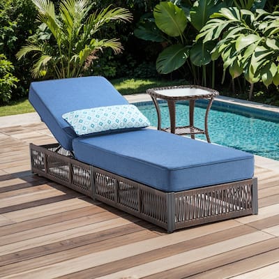 Pocassy Outdoor Lounge Chairs, Pool Lounge Chairs with 5 Adjustable Backrest