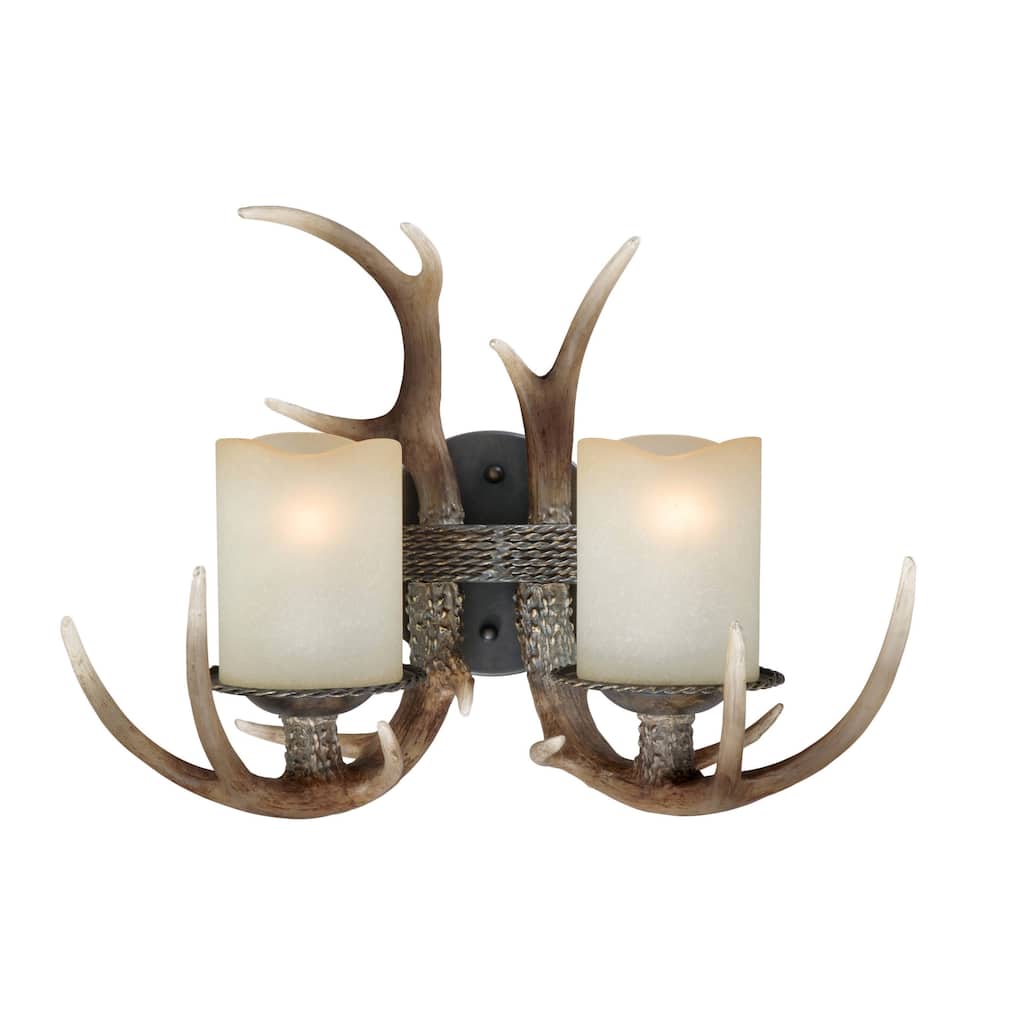 Roseto Dylan 2 Light 19" Wide Bathroom Vanity Light