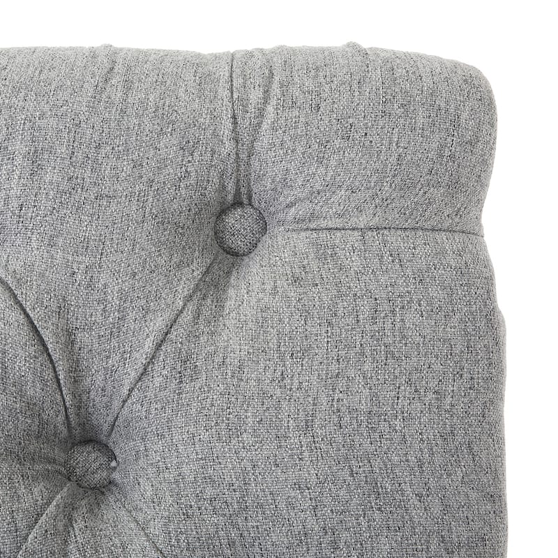 Grandview Tufted Upholstered Linen Fabric Dining Chair