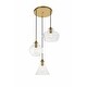 preview thumbnail 11 of 9, Elegant Lighting Destry 3 Light 19" Wide Multi Light Pendant with