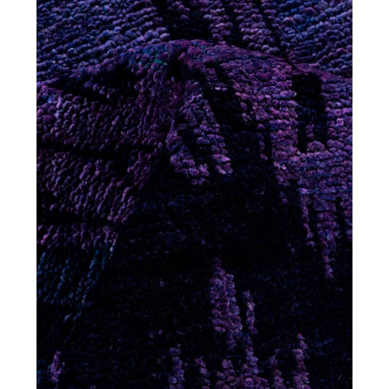Overdyed One-of-a-Kind Hand-Knotted Area Rug - Purple - 4' 5" x 7' 5"