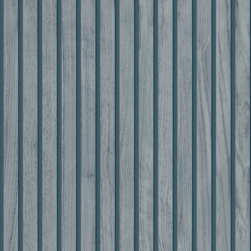 Belgravia Decor Panacea Blue Wood Wallpaper