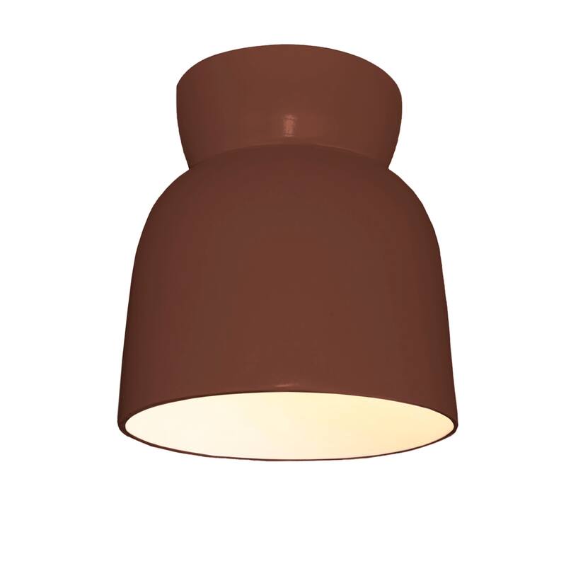 Ceramic Hourglass Flush-Mount - Canyon Clay