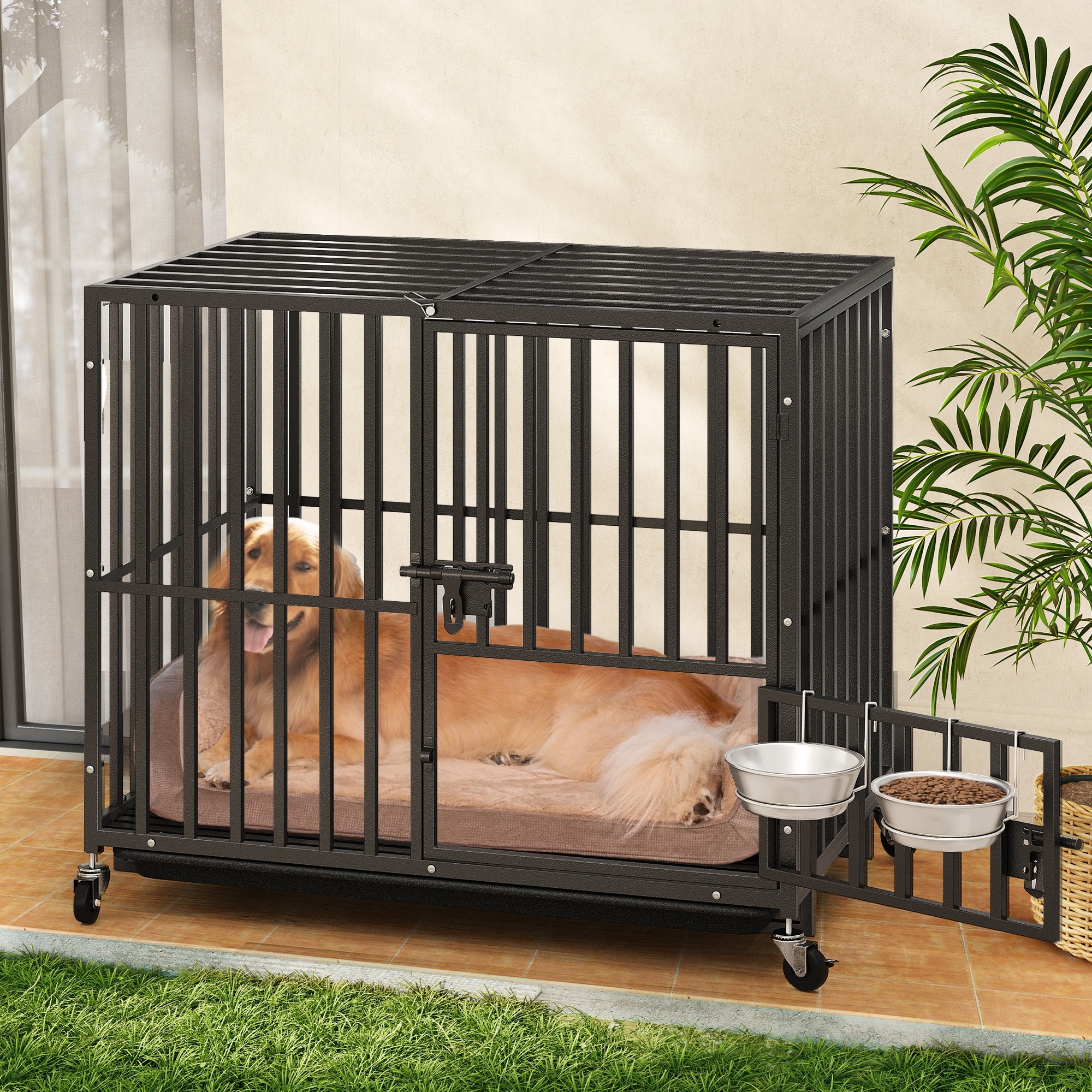 Dog crates on wheels shop