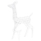 preview thumbnail 6 of 8, vidaXL Acrylic Reindeer Family Christmas Decoration 160 LED Cold White - Cold white - 27.2" x 6.7" x 35.4"