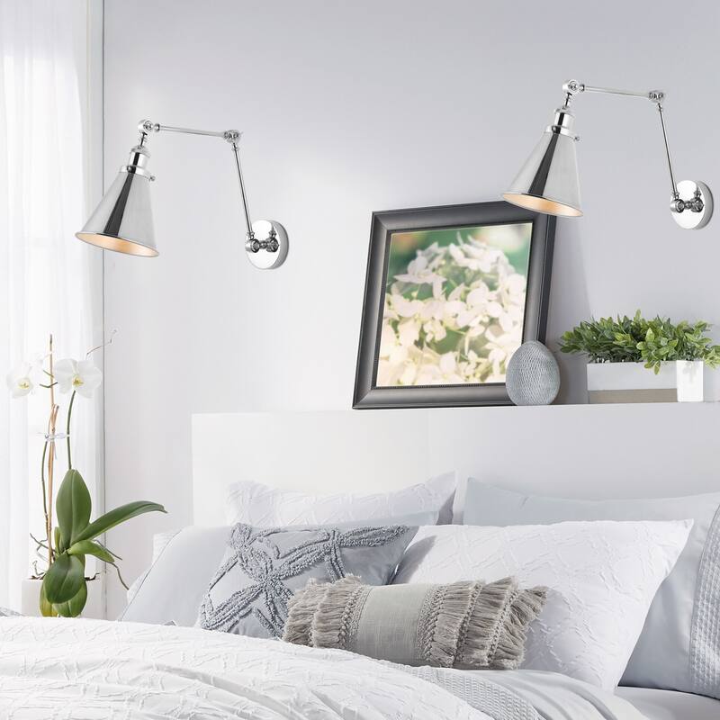 Rover 7" Adjustable Arm Metal LED Wall Sconce by JONATHAN Y