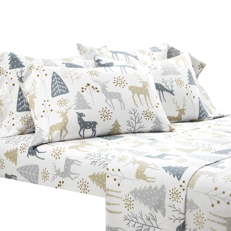 Lush Decor Wonderland Soft Flannel Sheet Set