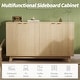 preview thumbnail 4 of 11, Modern Wood Buffet Cabinet with Storage, 2/4 Doors & Adjustable Shelves, Versatile Sideboard