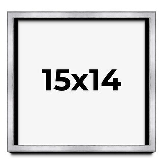 15x14 Shadow Box Frame Silver | 1.375 Inches Deep Real Wood - Bed Bath ...