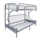 preview thumbnail 10 of 18, Lunar Twin/Full Bunk Bed with 2 Side Ladders