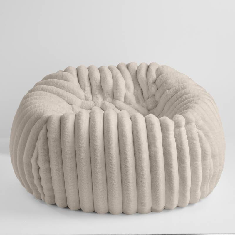 Sorra Home Indoor Faux Fur Bean Bag