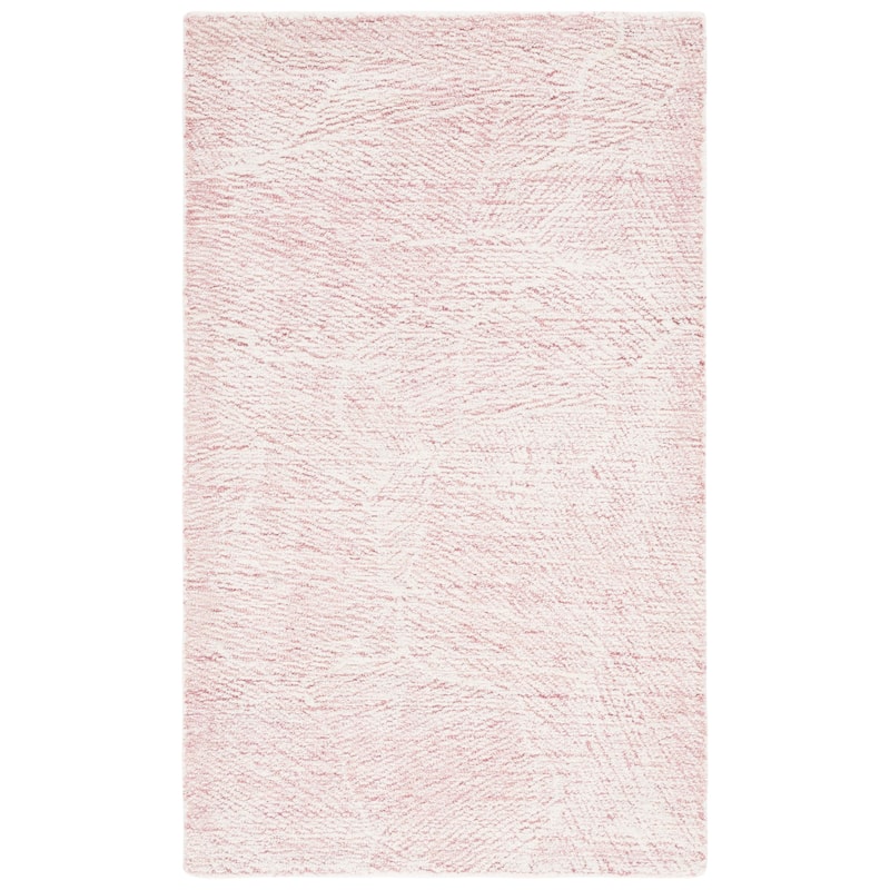 SAFAVIEH Handmade Metro Rozsika French Country Wool Rug - 2' x 3' - Pink/Ivory