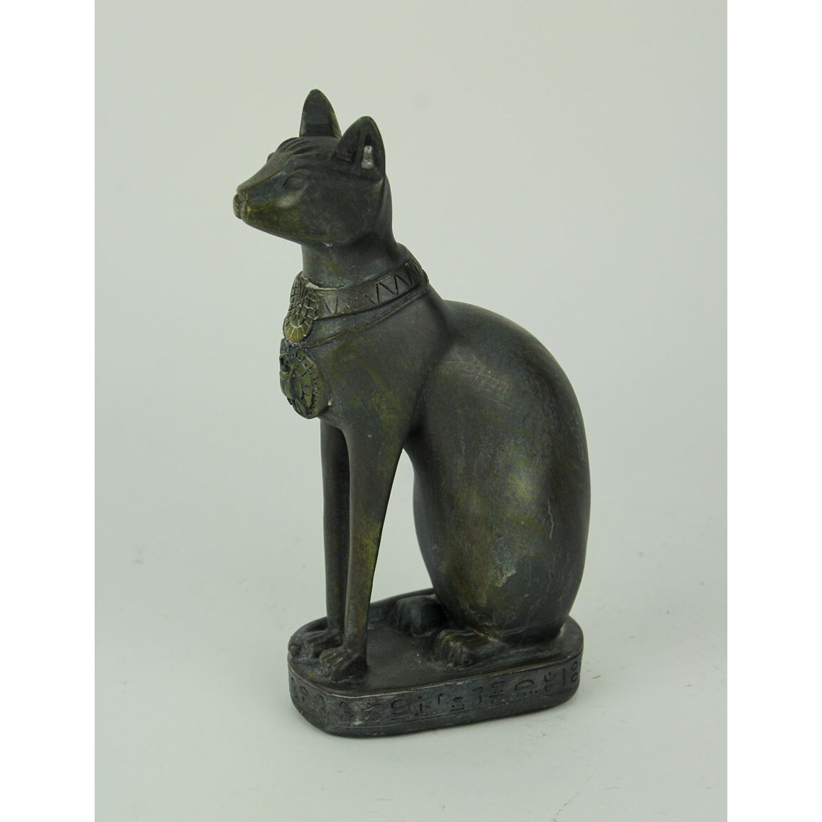 Shop Black Stone Finish Egyptian Cat Goddess Bastet Statue 7 75 X 4 X 2 25 Inches Overstock 27885800