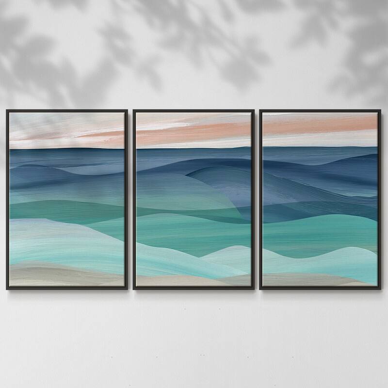 Shifting Seas - Multi Piece Framed Canvas