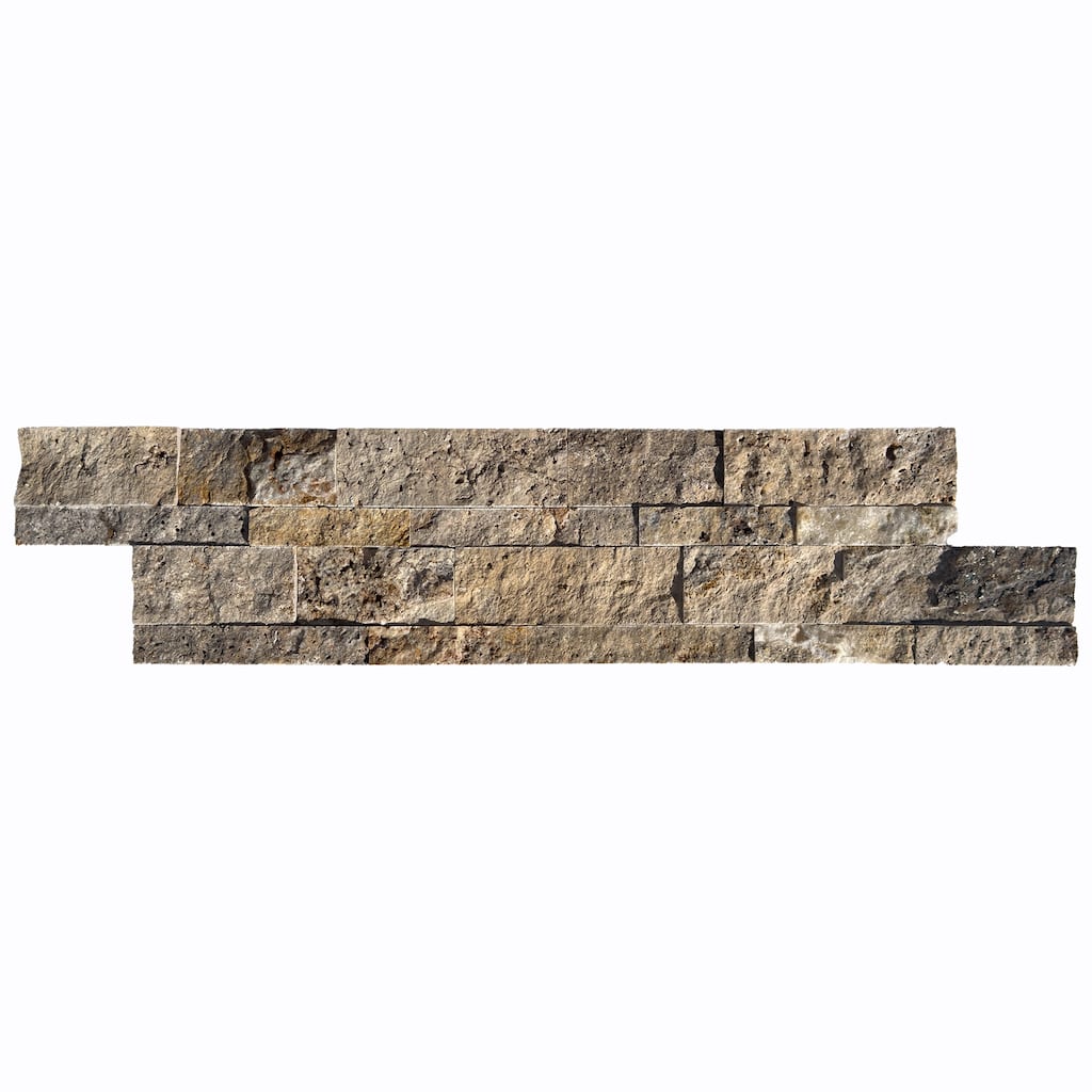 Rustic Desert 6" x 24" Split Face Ledger Panel Mosaic Tile