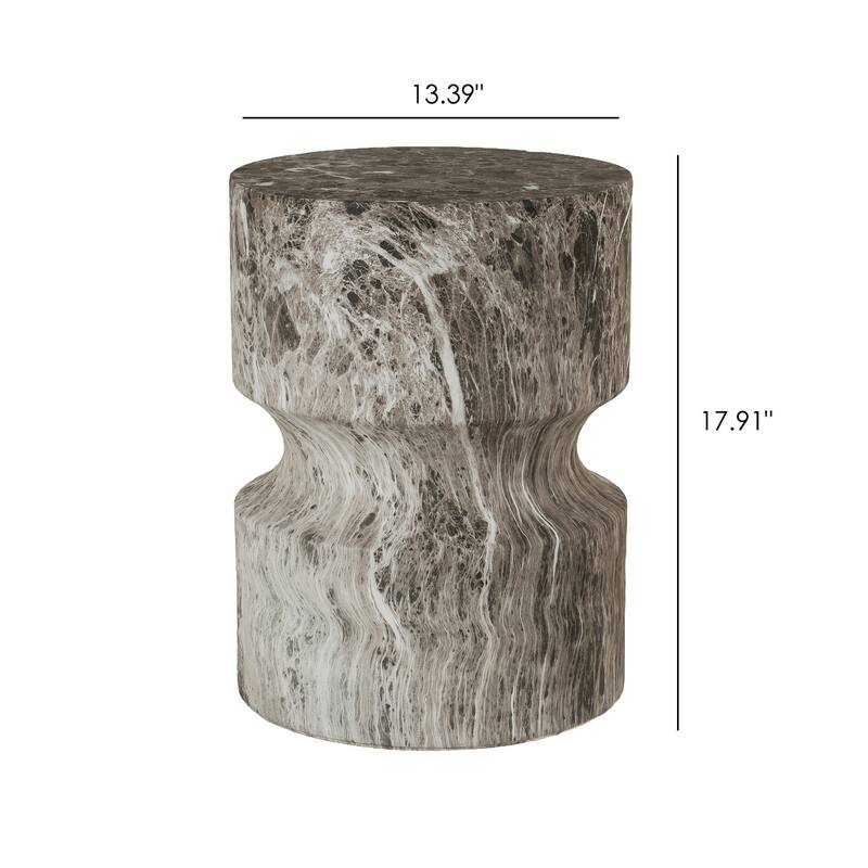 Modern Small Round Side Table Tree Stump Garden Stool indoor and Outdoor