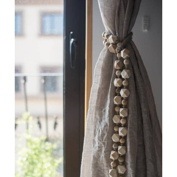 Shop Rusticreach Solid Wood Handmade Rustic Curtain Tiebacks Overstock 27636828 Style B