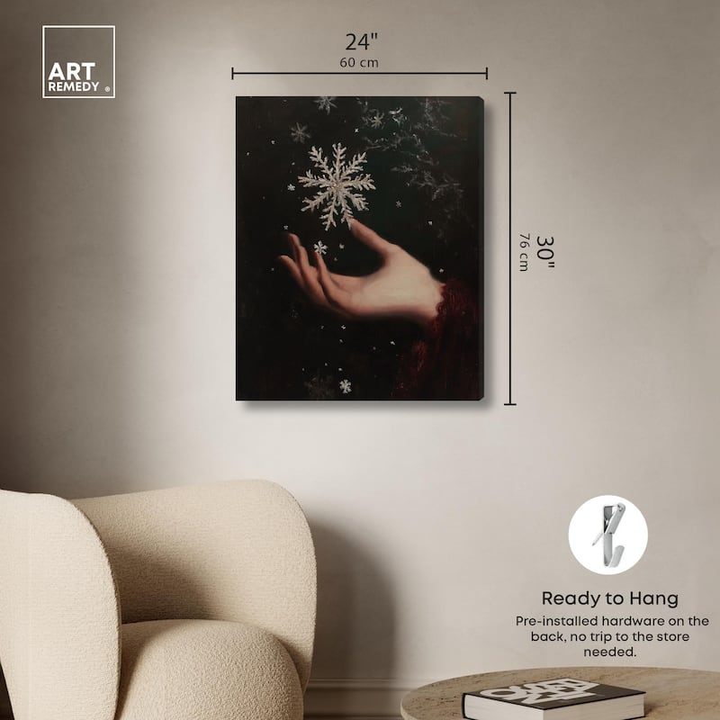 Holding Winter Canvas by Art Remedy, Gallery Wrapped