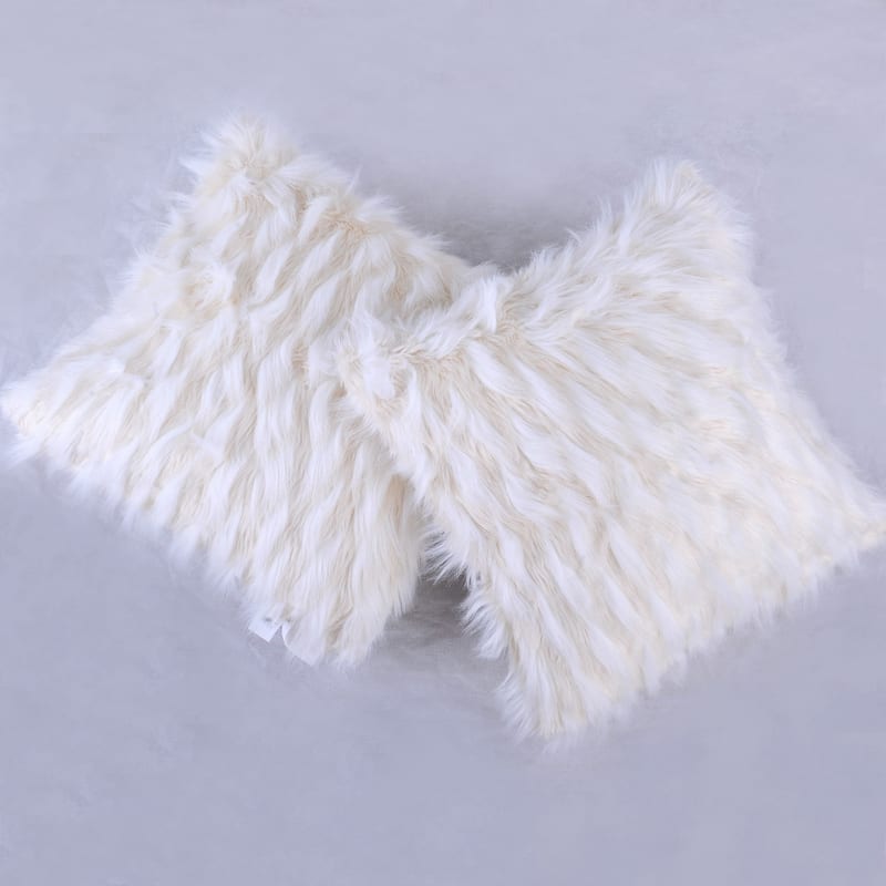 Highlight Lamb Shaggy FauxFur 2 Piece Pillow Shell Set, NO INSERT