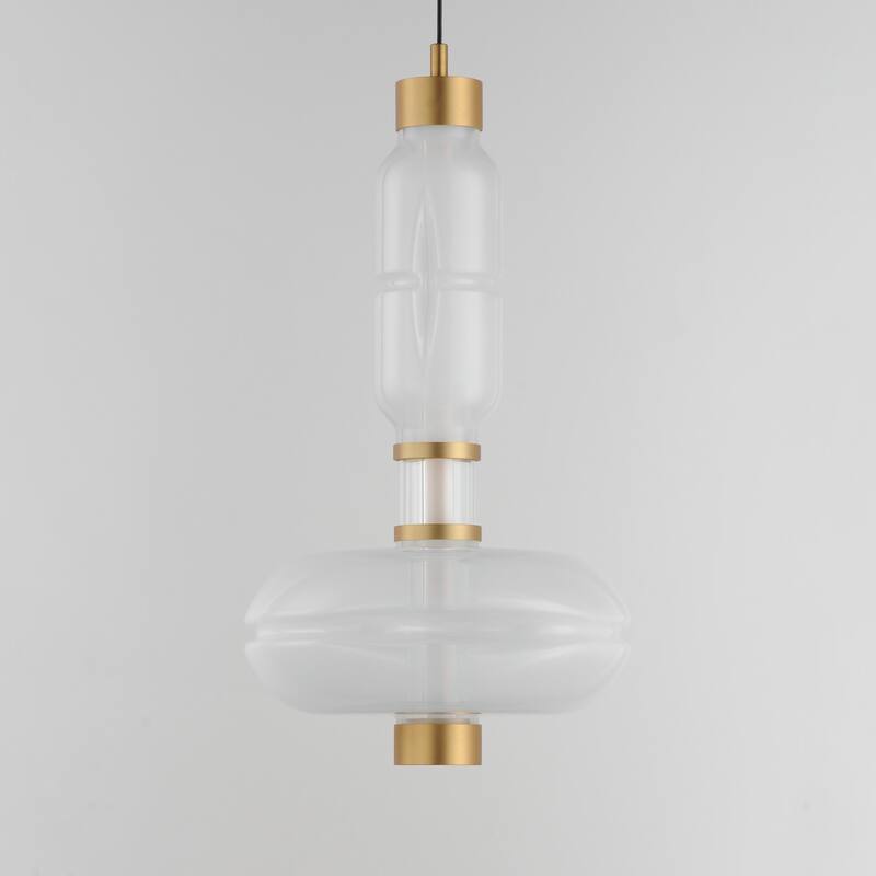 Studio M SM18592 Gusto 22" Tall LED Abstract Pendant with Hand-Blown