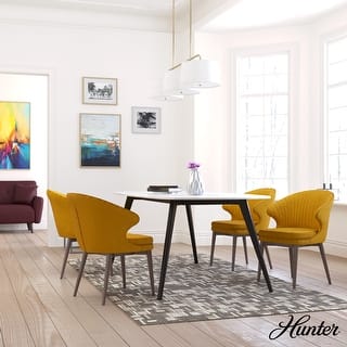 Hunter Cottage Hill Linear Chandelier - Dining Room, Kitchen Island - Modern, Transitional - Fabric Shades