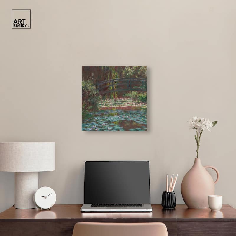 Water Lily Pond Canvas by Art Remedy, Gallery Wrapped
