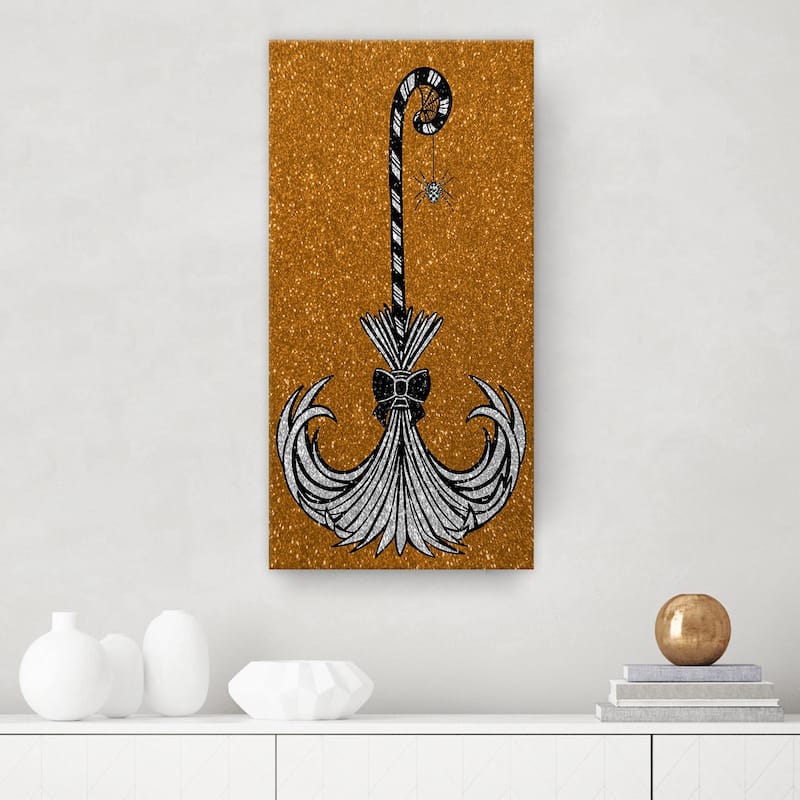 ChiChi Décor 'Glam Broomstick I' Halloween Canvas Wall Art