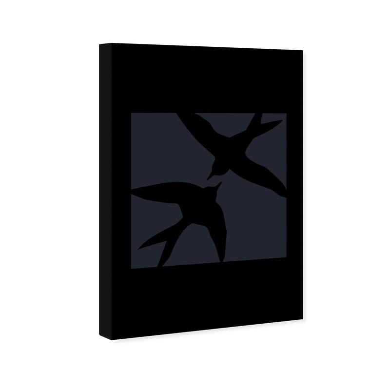 Wynwood Studio Canvas Advertising Maison Boheme Birds Black and Modern & Contemporary Wall Art Canvas Print
